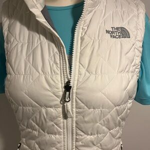 North Face BEST-SELLING Thermoball Sz XS White Vest ORIG $175+ PACKABLE
